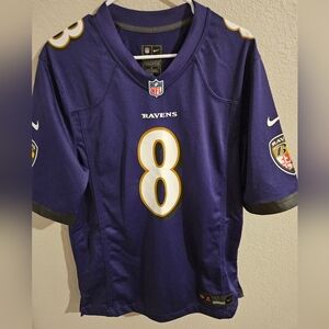 Baltimore Ravens Lamar Jackson #8 Purple Jersey (Nike) Engineered Nflpa